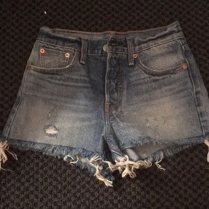 Levi's jeans shorts high waisted